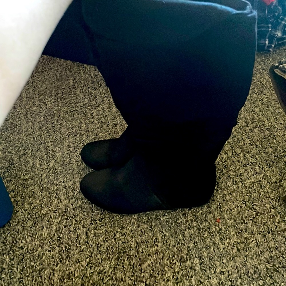 black boots